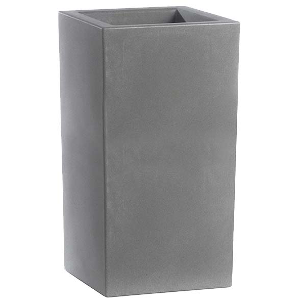 Jardinière Graminée haute - H. 800 X L. 400 X P. 400 mm - Gris Tourterelle