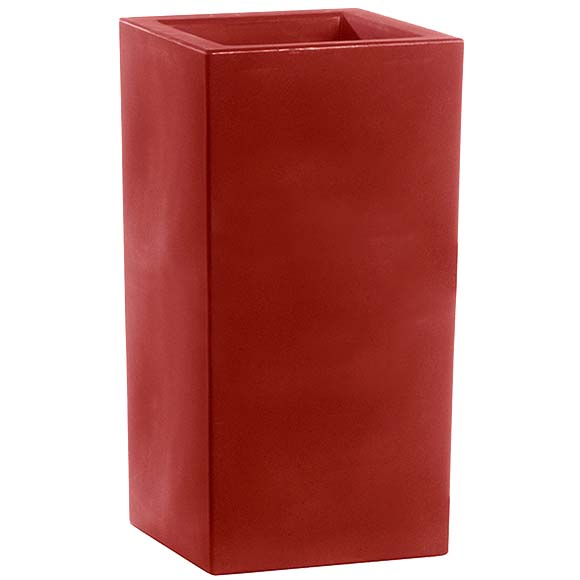 Jardinière Graminée haute - H. 800 X L. 400 X P. 400 mm - Rouge