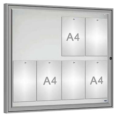Vitrine extérieure Quality 8 A4 - Anodisée