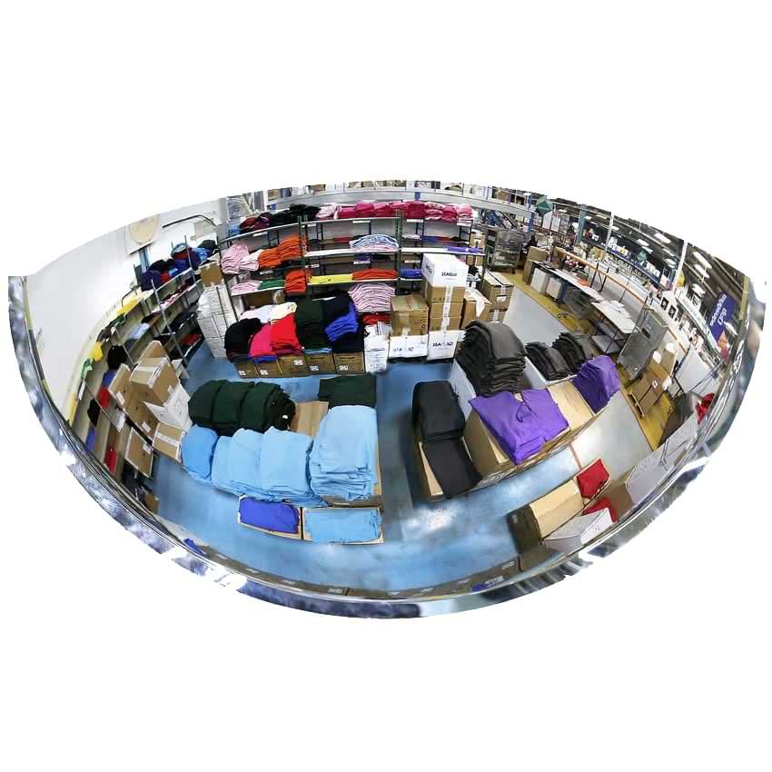 Miroir 180° - 1/4 de sphère - D. 600 mm