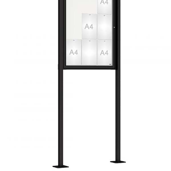 Kit poteaux 60 X 40 mm couleur - Sur platines