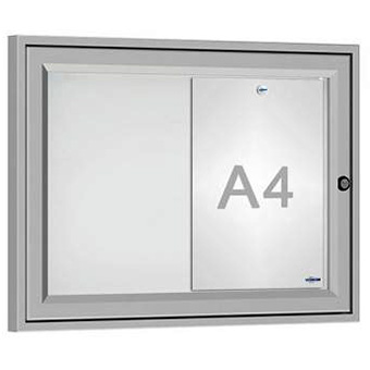 Vitrine extérieure Tradition 2 A4 - Anodisée