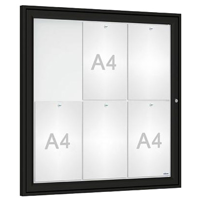 Vitrine extérieure Tradition 6 A4 - Couleur