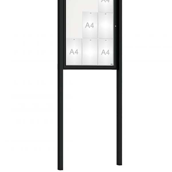 Kit poteaux 60 X 40 mm couleur - Scellement direct