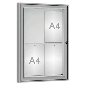 Vitrine extérieure Quality 4 A4 - Anodisée