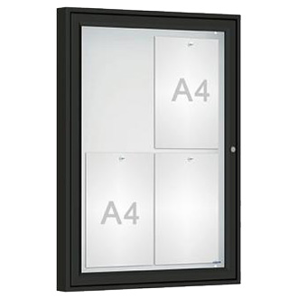 Vitrine extérieure Quality 4 A4 - Couleur