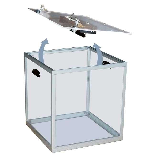 Urne de vote transparente 800 à 1200 bulletins 