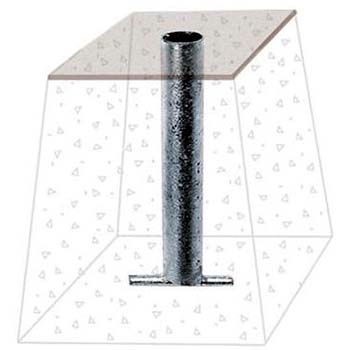 Fourreau à sceller avec obturateur pour tube 30 X 30 mm