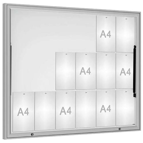 Vitrine extérieure Quality 18 A4 - Anodisée