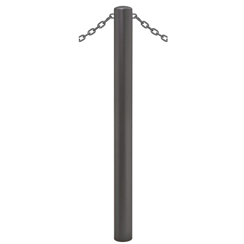 Potelet peint D. 76 X H. Hors sol 1000 mm - 2 anneaux