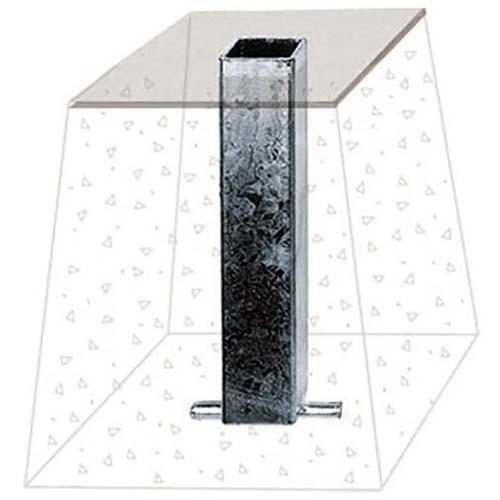 Fourreau à sceller avec obturateur pour tube rond D. 35 mm