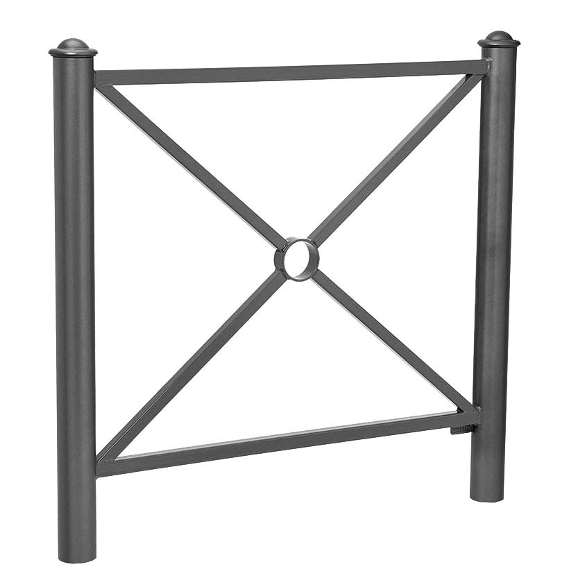 Barrière de ville Chaumont L. 1072 mm - Pommeaux Agora