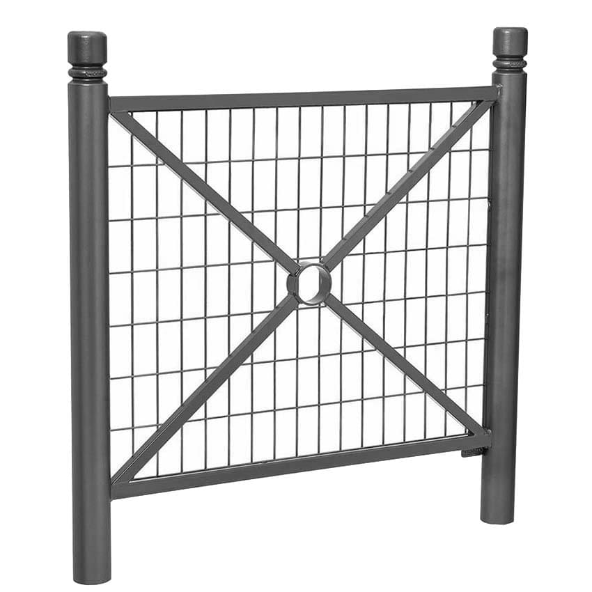 Barrière Chaumont - Version grillagée L. 1072 mm - Pommeaux City