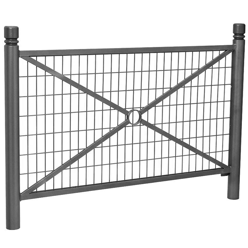 Barrière Chaumont - Version grillagée L. 1572 mm - Pommeaux City