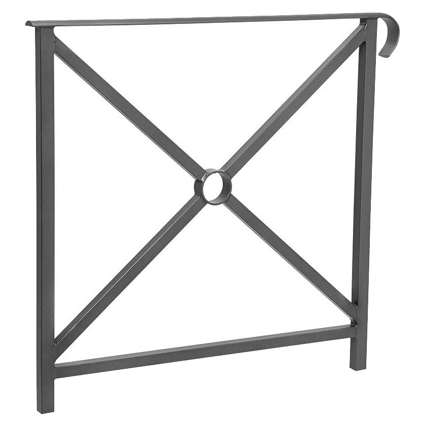 Barrière main courante Héritage L. 800 mm - Simple crosse