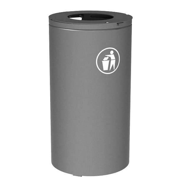 Corbeille acier Olbia 80L (Avec seau acier galvanisé)