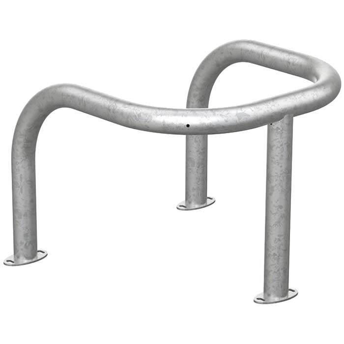 Etrier de protection D. 60 mm sur platines - Galvanisé