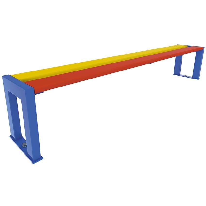 Banquette récré maternelle multicolore - Assise H. 270 mm