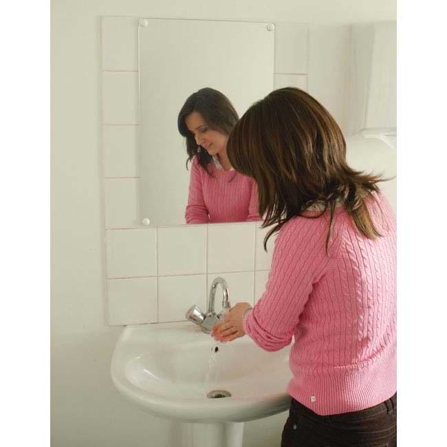 Miroir plat anti-bris - 400 X 600 mm - Sans cadre