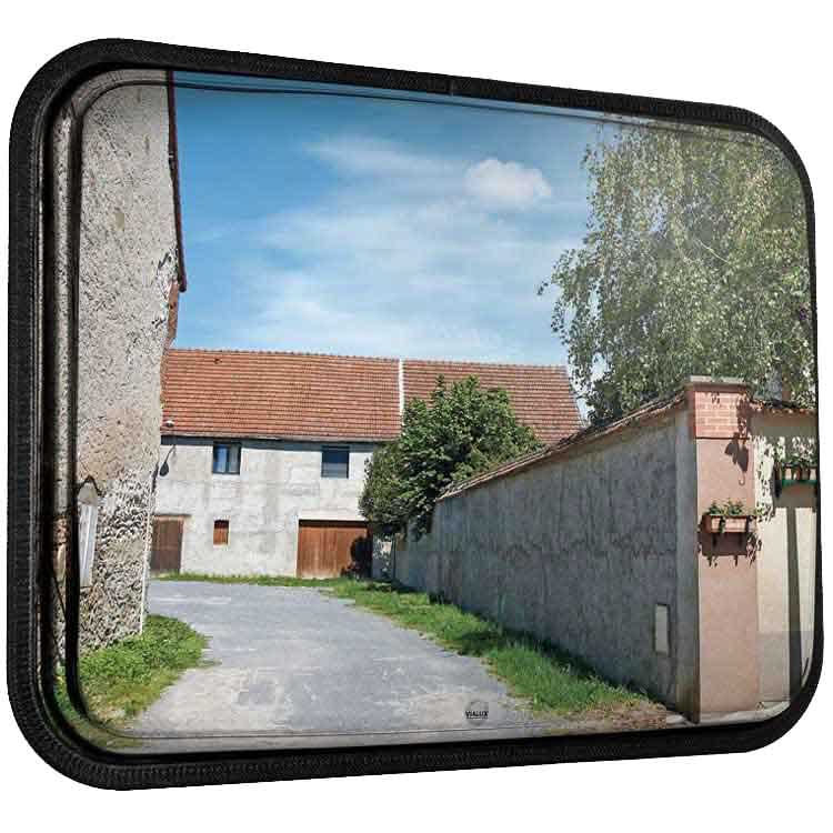 Miroir extérieur multi-usages inox - 600 X 400 mm