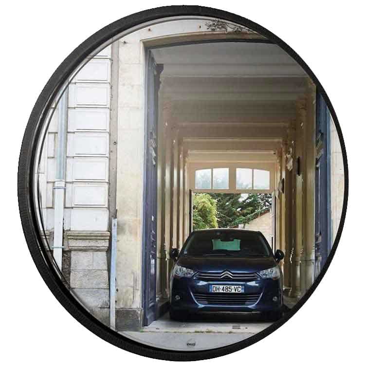 Miroir extérieur multi-usages inox - D. 600 mm