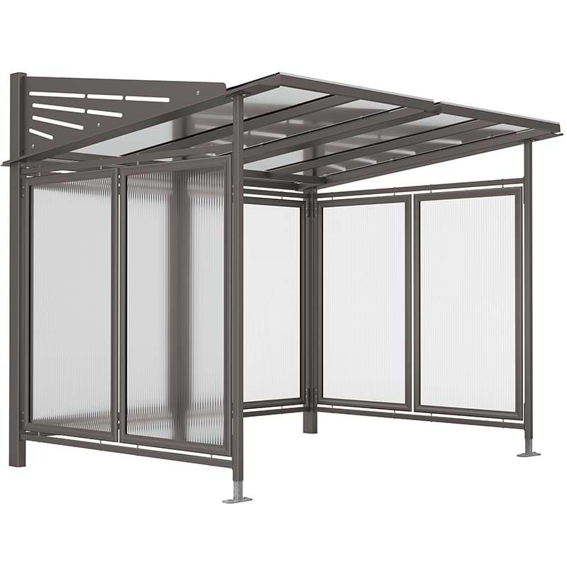 Abri vélos Conviviale avec bardages - L. 2700 mm