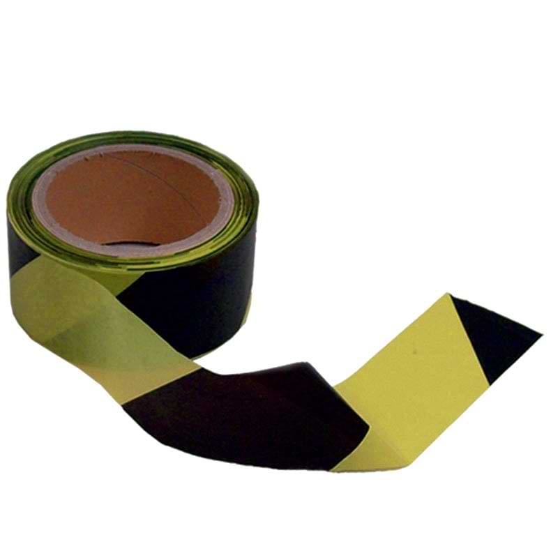 Ruban balisage - Rouleau 50 mm X 100 m - Noir / Jaune