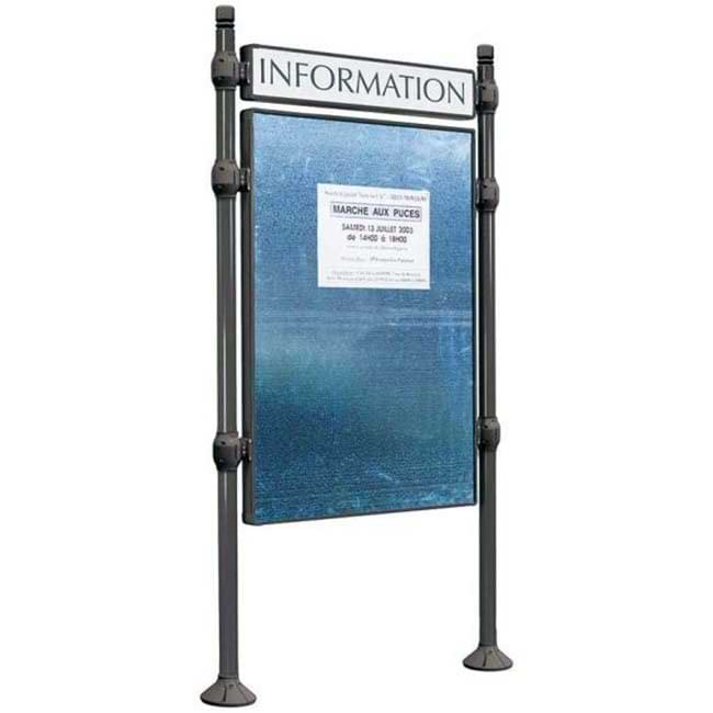 Panneau affichage libre - 16 A4 - H. 1225 X L. 870 mm - Avec bandeau titre