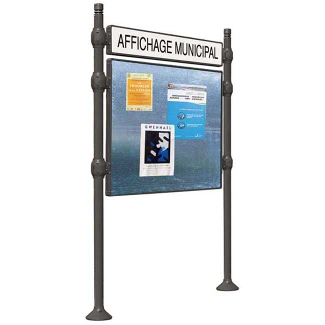 Panneau affichage libre - 24 A4 - H. 1225 X L. 1670 mm - Version bandeau titre