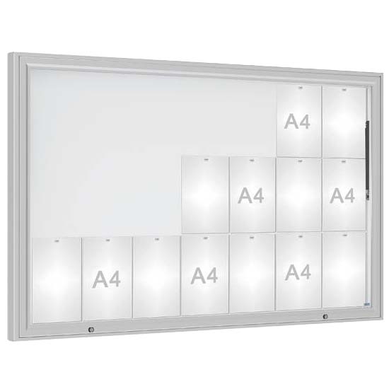 Vitrine City - Porte levante 21 A4 - Anodisée