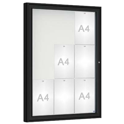 Vitrine City - Porte battante 9 A4 - Couleur