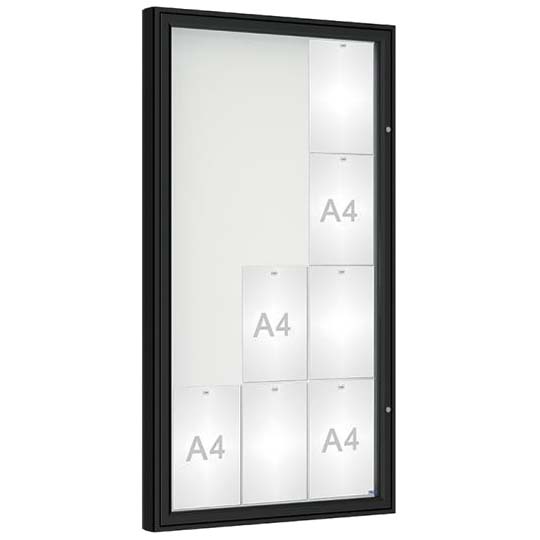 Vitrine City - Porte battante 12 A4 - Couleur