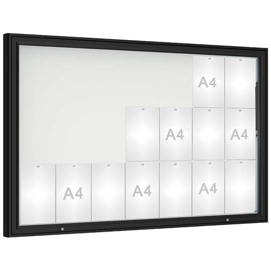 Vitrine City - Porte levante 21 A4 - Couleur