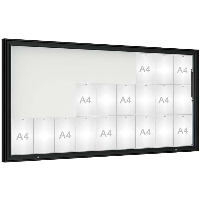 Vitrine City - Porte levante 27 A4 - Couleur