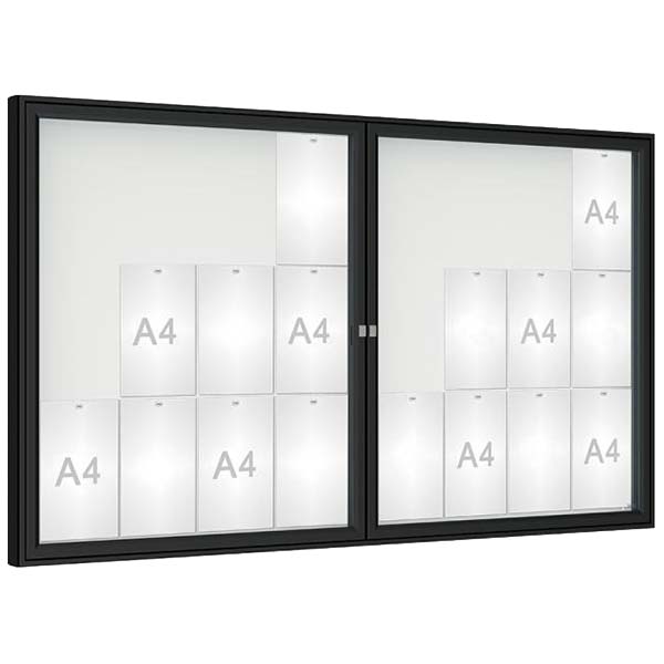 Vitrine City à double battant 24 A4 - Couleur