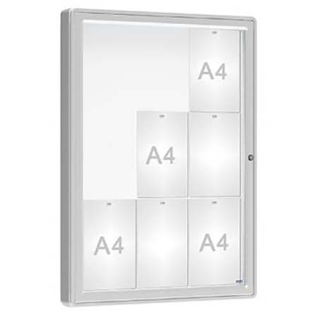 Vitrine extérieure Urban 9 A4 - Anodisée