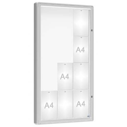 Vitrine extérieure Urban 12 A4 - Anodisée