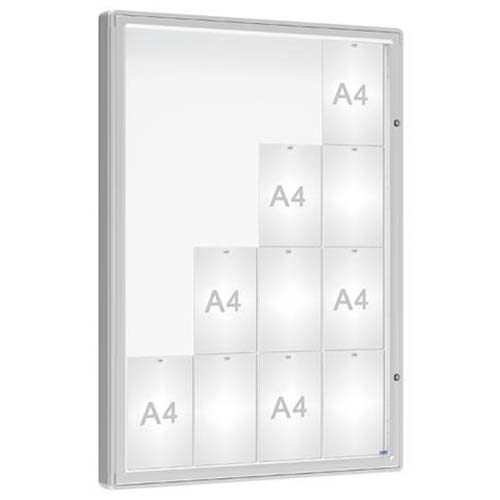 Vitrine extérieure Urban 16 A4 - Anodisée