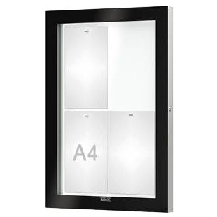 Vitrine Edge murale - Porte battante - 4 A4