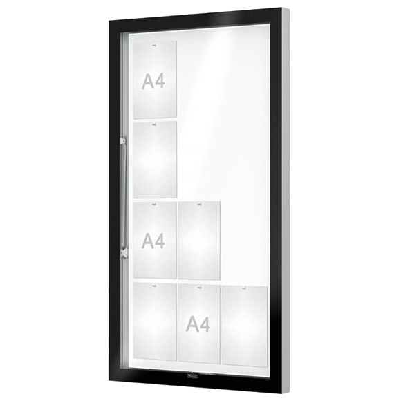 Vitrine Edge murale - Porte levante - 12 A4