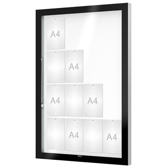 Vitrine Edge murale - Porte levante - 16 A4