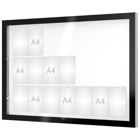 Vitrine Edge murale - Porte levante - 21 A4