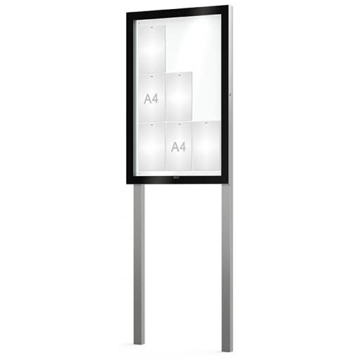 Vitrine Edge sur pieds - Porte battante - 9 A4