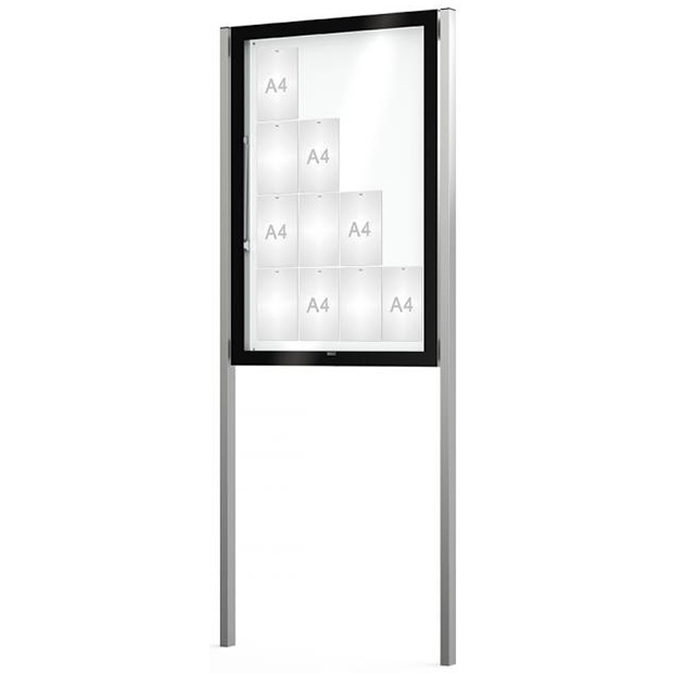 Vitrine Edge sur pieds - Porte levante - 16 A4