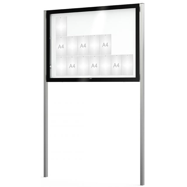 Vitrine Edge sur pieds - Porte levante - 21 A4