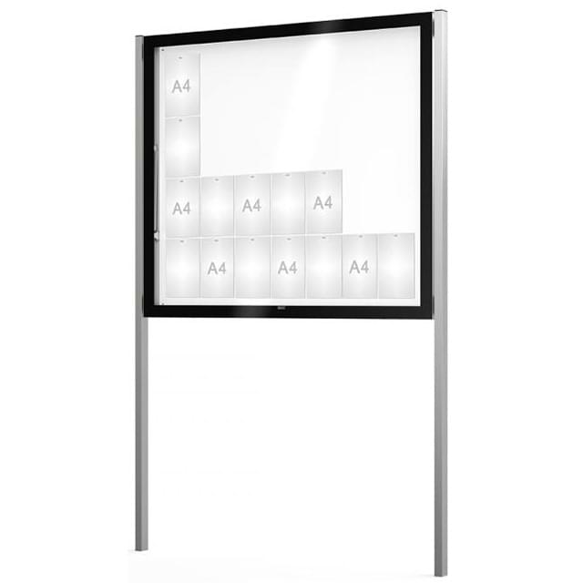 Vitrine Edge sur pieds - Porte levante - 28 A4