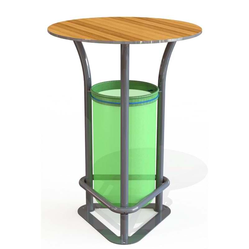 Table mange-debout avec support sac - Sans cendrier