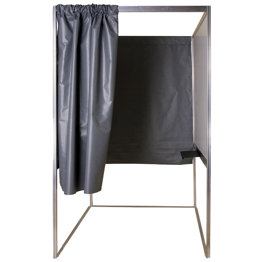 Isoloir de vote standard PMR - H. 1990 X L. 1350 X P. 1350 mm