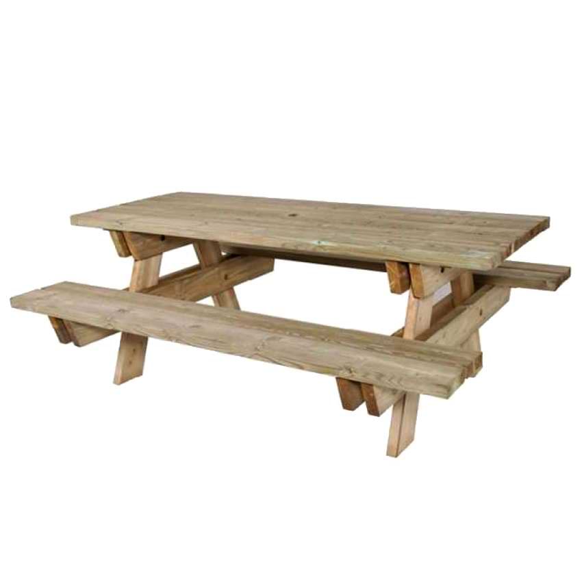 Table pique-nique Bréhat 2 m - A sceller