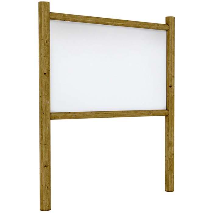 Panneau info rondin - H. 100 X 160 cm